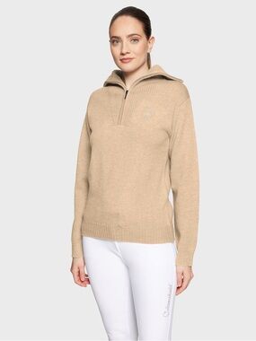 Samshield Suzanne Women's Long-Sleeved Half Zip Sweater Swarovski Premium Line
